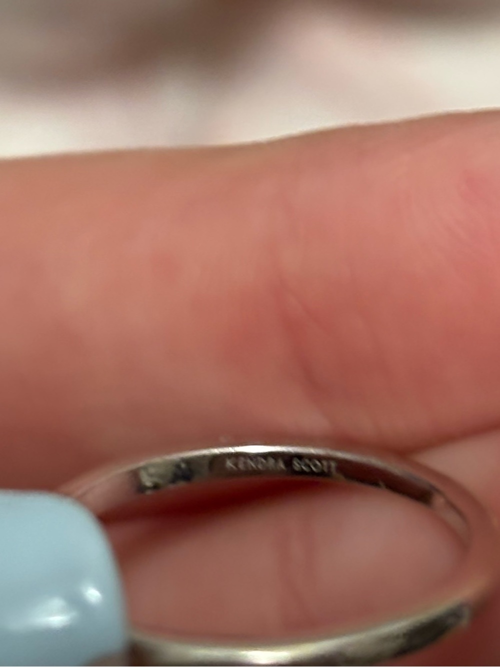 Kendra Scott Fazia Ring 14k white gold pave diamond - Picture 4 of 5